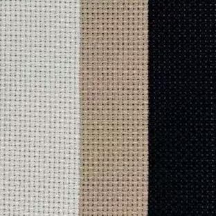 KCS 3 pc of 15" x 18"(38cmx45cm) Counted Cross Stitch Cotton Aida Cloth Needlework Rolled Fabric Box,16CT,Antique White+Khaki+Black - color: Antique White+khaki+black, size: 16CT