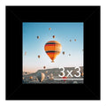JCJMY 3x3 Picture Frame Black for Tabletop, 3 x 3 Square Photo Frame with Shatter Resistant Plexiglass, Sturdy 3 by 3 Poster Frame, Black - color: Black, size: 3x3 inch