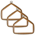Decorative Embroidery Hoop - 3 House Pieces 7.3*5.7 inch Cross Stitch Hoops Set, Resin Embroidery Frame for Display Sewing Craft Hanging Ornament - style: House-7.3*5.7inch-3pcs