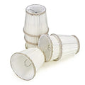 Fuloon Small Lamp Shades Clip on Bulb, Modern European Style Mini Lamp Shades for Chandelier, French Country White Chandelier Lampshades, 3.5x4.3x4.9 in, 6 Pack (Chiffon White) - color: Chiffon White, size: 6 Pack