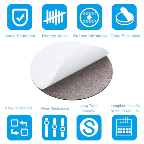 PATIKIL 6.5 Inch Diameter Lamp Base Felt, 20Pack 2mm Thickness Round Soft Adhesive Non-Slip Anti-Scratch Backed Felt for Lamp Furniture DIY Craft, Coffee - color: Coffee, size: 6.5 Inch