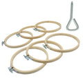 OSVJE 6 Pack Embroidery Hoop, 5 Inch, Small Bamboo Circle Cross Stitch - style: 5"