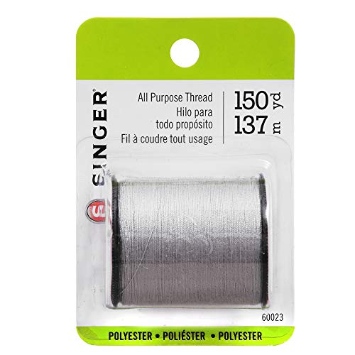 SINGER 60023 All Purpose Polyester Thread, 150-Yard, Nugrey - color: Nurgrey, size: 1- Pack
