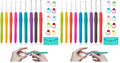 Yarniss Ergonomic Crochet Hooks Set, 9 Sizes Crochet Hooks with Case 2.0mm~6.0mm for Beginner (Pack of 2) - size: 9 Size(2.0~6.0mm) (Pack of 2)