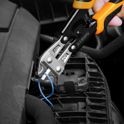 BOENFU Small Bolt Cutter 8" Heavy Duty Wire Cutter Spring Loaded
