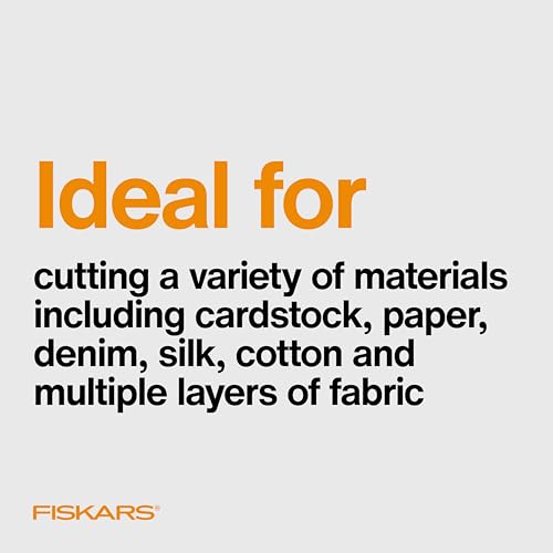 Fiskars 8" Bent Forged Stainless Steel Fabric & Sewing Scissors - style: 8 in.