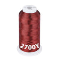 Simthread 2700 Yards Metallic Embroidery Machine Thread - Christmas Red MS-005, 40wt High-Sheen King Spool, Smooth Running & Break Resistant for Commercial & Home Embroidery Machines - color: Christmas Red MS-005