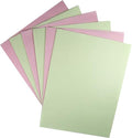 KCS 4/6 pc of 12" x 18" 30cmx45cm 16CT Counted Cotton Aida Cloth Cross Stitch Fabric (Pink+Light Green, 6 pc) - color: Pink+light Green, size: 6 pc