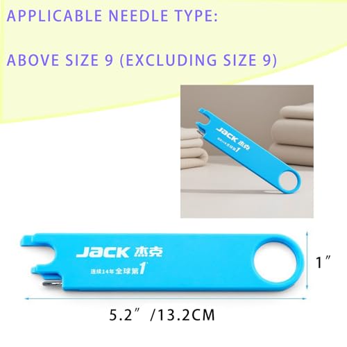Automatic Needle Threader for Sewing Machine, 3-in-1 with Measuring Gauge & Magnifying Glass, Magnetic Sewing Tool Accessory for Needles Size 10+
