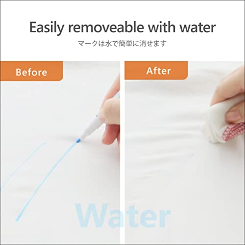 LEONIS Water Erasable Fabric Marking Pen & Disappearing Ink Fabric Marking Pen Set [ 91620 ] - size: 2 Count (Pack of 1)