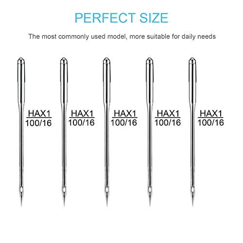 Sewing Machine Needles 10 PCS HAX1 100/16 Compatible with Singer & Brother - style: 10 PCS
