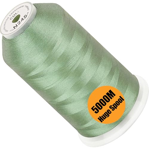 New brothread Huge Spool Embroidery Thread - Opal Green Fits Janome Color - color: Opal Green-N245