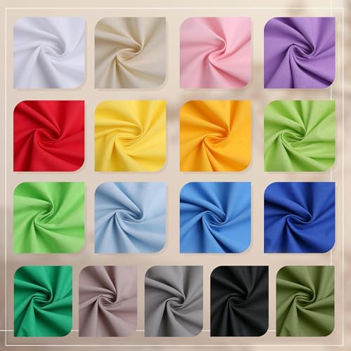 Army Green Cotton Fabric, Natural 100% Cotton Poplin Fabric by The Yard 59 Inches Wide Lining Fabric for Sewing Apparel Cloth Soft Embroidery Quilting, 1 Yard - color: Army Green, size: 1 Yard