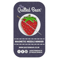The Quilted Bear Magnetic Needle Minder, Small, Strawberry - color: Strawberry