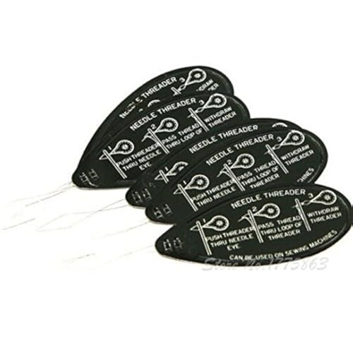 YEQIN 10pcs Tone Wire Loop DIY Needle Threader Stitch Insertion Hand Machine Sewing Tool
