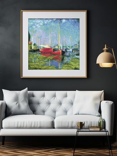 RIOLIS 1779 Argenteuil After C. Monet's Painting Counted Cross Stitch Kit