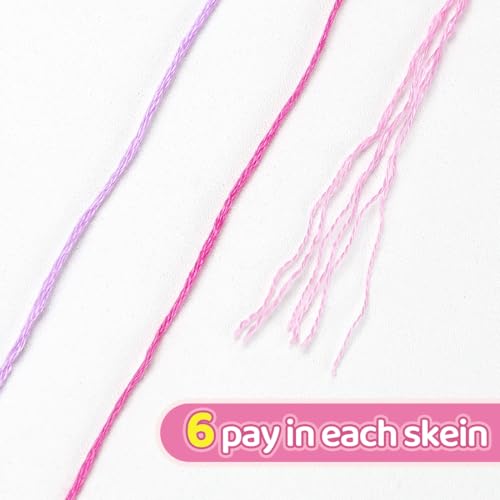 Embroidery Floss 16 Skeins 8.7 Yard Black White Friendship Bracelet String Cross Stitch Threads for Jewelry Making Bracelet Stitching Thread Floss Bracelets Making Yarn - color: Black & White