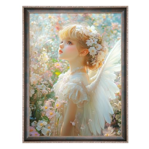 18x24 Frame Vintage Green, Ornate 24x18in Picture Frame with Floral Trim, for 18 x 24inch Gallery Photo Pic with HD Plexiglass, 1.6in Widen 0.8in Thick, Horizontal Vertical Wall Display - color: Vintage Green, size: 18x24in
