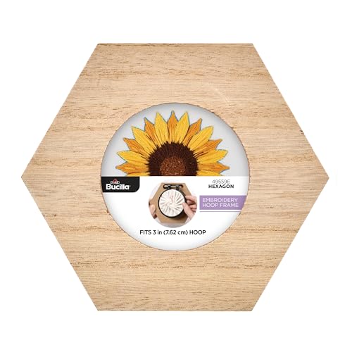 Bucilla, Embroidery Hoop Hexagon Frame, Fits 3" Embroidery Hoop - size: 3", style: Hexagon