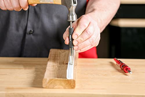 ARES 10117 2-Piece Trim Nail Punch Set 6-Inch and 7.5-Inch Punches Drive Nails Up to 1-1/4-Inch (31.2mm) - size: 2pc Trim Nail Punch Set