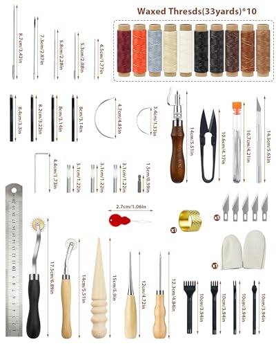Leather Working Tools for Beginners: Professional Leather Tools with Punch