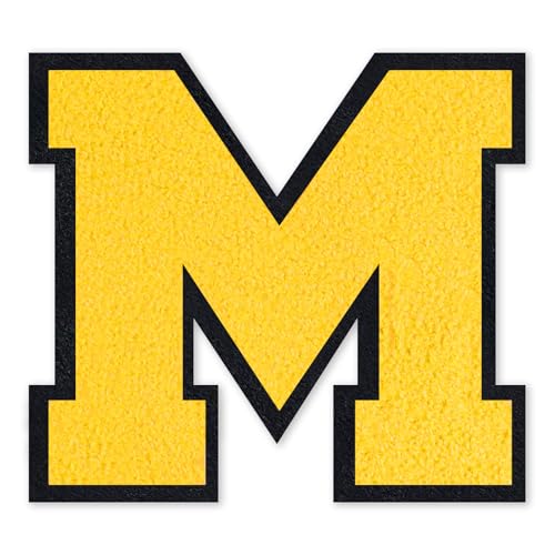 6 Inch Varsity Letter Patches Yellow Iron On Letters - color: Yellow, size: M