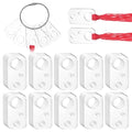 Clear Acrylic Bobbins with Hinged Ring Rectangle Acrylic Bobbins Cross Stitch Tread Bobbin's Sewing Thread Winding Thread Bobbin Organizers for Sewing Storage DIY Crafts