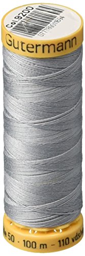 Gutermann Natural Cotton Thread 110 Yds: Silver Streak