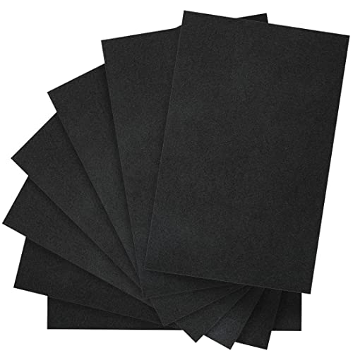 IOOLEEM Black Felt Sheets, 30pcs Pre-Cut 7"x11.3" (Close to A4 Size) for Crafts, Sewing - color: Black, size: Plain 7x11.3 inches (18x28.5cm)