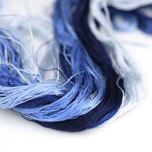 Natural 100% Silk Thread, Handmade Embroidery Thread Silk Floss 12 Colors 110m Each (20) - color: 20