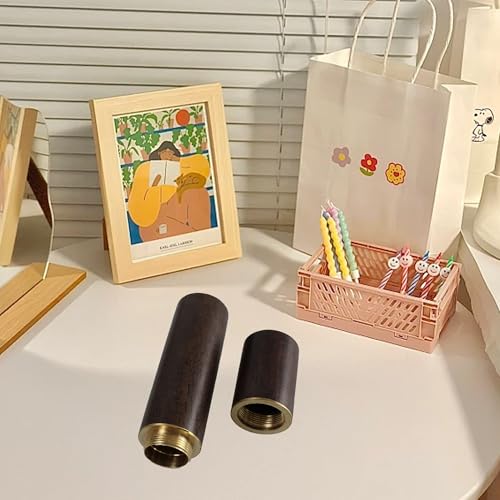 Septe Toothpick Holder, Wooden Portable Sewing Needles Storage Case for Storage Toothpick,Cotton Swab and Other Small Object ,2 ebony + 2 rosewood(4 Pcs)