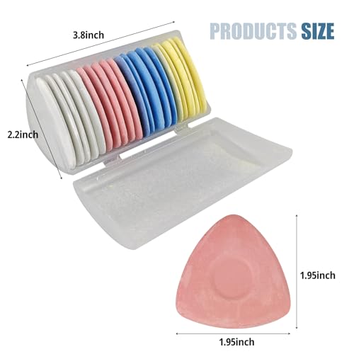 Tailors Chalk,20 Pack Triangle Tailor's Fabric Marker Chalk,Fabric Chalk Markers for Sewing,Sewing Notions & Accessories (Multicolor) - color: Multicolor