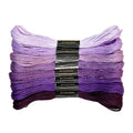 1 Pieces Cross StitchEmbroidery Floss,100% Eco-Cotton Cotton Premium Skeins, Ideal for Arts & Crafts (Purple Series 67981) - color: Purple series 67981