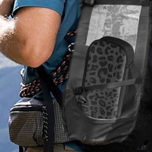 Black Leopard Insulin Pen Cooler Travel Case Diabetic Medication Insulated Cool Organizer for Insulin Pen and Other Diabetic Supplies for The Daily Life and Trip - color: Black Leopard