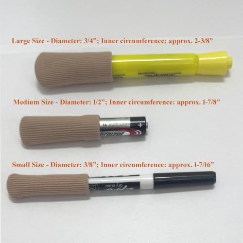 SOHLER 6 Packs Closed Toe Caps Finger Covers Sleeve Protectors, Elastic Fabric Lined with Soft Gel (Large 3/4"x 2-1/2") - size: Large 1"x 2-1/2"