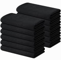 Homaxy 100% Cotton Waffle Weave Kitchen Towels, 12 Pack, Black - color: Black, size: 16 x 26 - 12 Pack