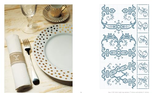 Vintage French Needlework: 300 Authentic Cross-Stitch Patterns―Flowers, Borders, and Alphabets from Antique Textiles