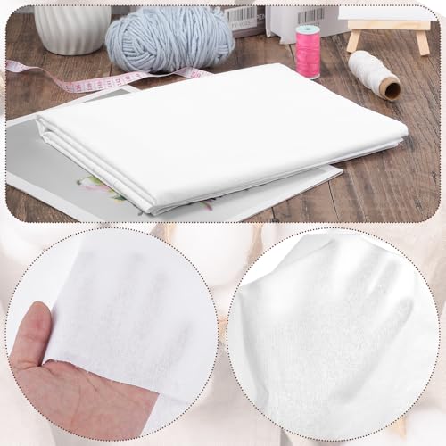 1 Yard White Cotton Fabric 59 inch Wide Quilting Fabric Material, 5.8 oz