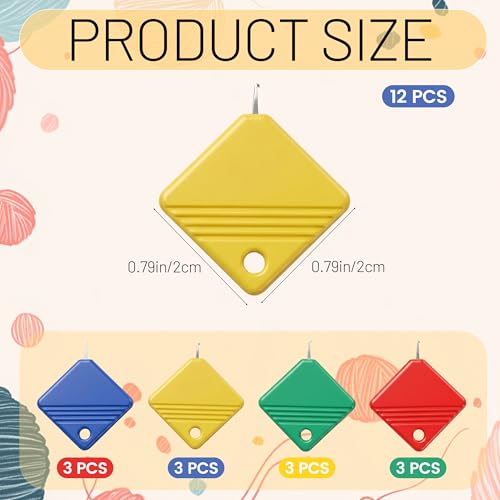 12 Pack Threaders for Sewing Easy Threading Tool Automatic Hand Sewings Needle Threader Plastic Wire Hook Simple Threaders for Hand Sewings Embroidery Floss Cross-Stitch Sewing Machine