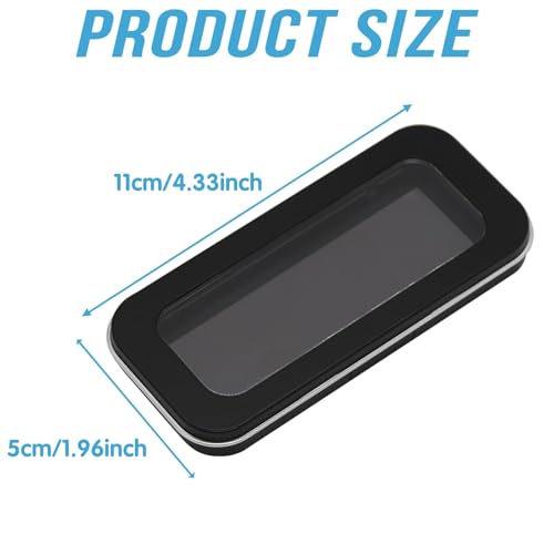 HINGTAI Magnetic Needle Holder Case with Clear Lid, Strong Built-in Magnet Secures Pins Under 10cm, Sewing Needle Organizer Box with Snap Closure, Craft Supplies Storage Gift for Sewers - color: 1Pcs-Medium
