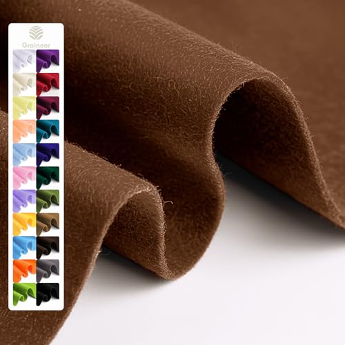 Cognac Soft Felt Sheet, 36" x 36", 1.6mm Thick Acrylic Felt Fabric - color: Cognac, size: 36 inch x 36 inch