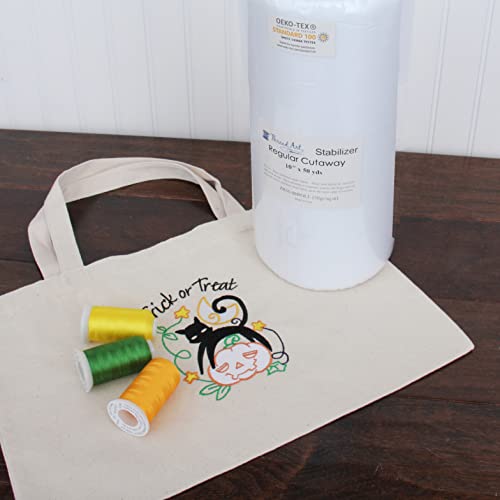 Threadart Cutaway Embroidery Stabilizer - 1.8 oz 10" x 50 yd Roll - size: CUT-AWAY 10"X50YD ROLL