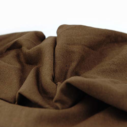 Rose Flavor Pre-Cut Quilting Linen Fabric,Craft Cloth,DIY for Sewing Crafting 60" by 1 Yard(Brown) - color: Brown