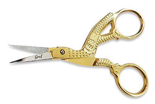 Graf Professional 3.5" Inch Dressmaker's Tailor's Stainless Steel Craft Sewing Stork Embroidery Scissors