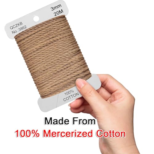 Classic Crochet Thread Yarn 100% Pure Cotton Thread,Col No: 3862,Dark Mocha Beige - color: Dark Mocha Beige