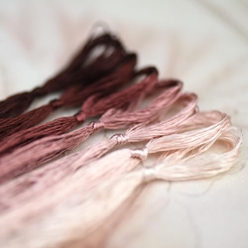 Natural 100% Mulberry Handmade Embroidery Silk Thread Silk Floss (55) - color: 55
