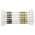 DMC Light Effects Embroidery Floss - 8.7yd - 6/Pkg - Glow in The Dark (E940) (Cream (E5200)) - color: Cream (E5200)