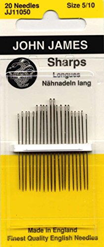 Sharps Hand Needles-Size 5/10 20/Pkg