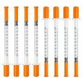 1 ml/cc Syringes 31G x 1/4’’ (6mm), syringes with needle, Individually Wrapped, 100 Pack. - size: 1ml-31G 1/4", style: 100 Pack