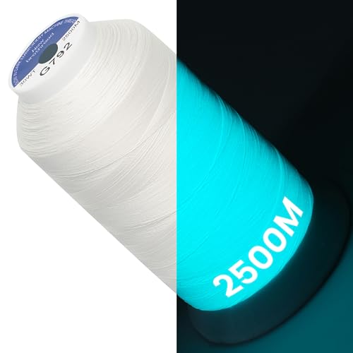New brothread Single Huge Spool Glow in The Dark Embroidery Thread -G792 - color: 2500M Single Spool G792